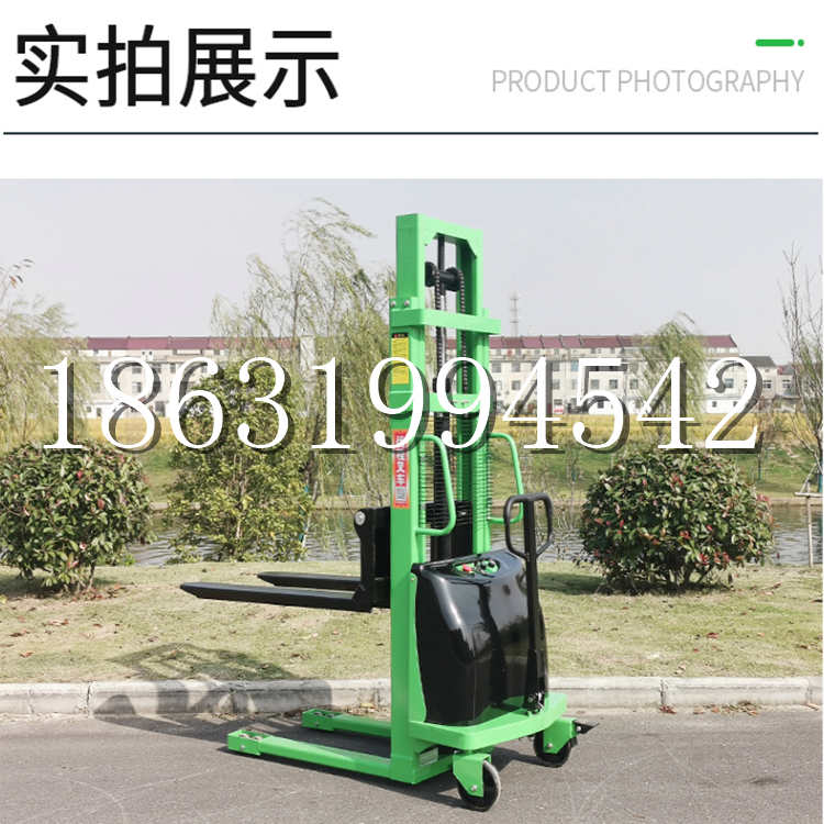 西华县电动叉车堆高车液压铲车电瓶1吨2吨站驾步行式小型全自动叉车